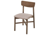 108562 Parkridge Dining Side Chair Natural Walnut (Set of 2)