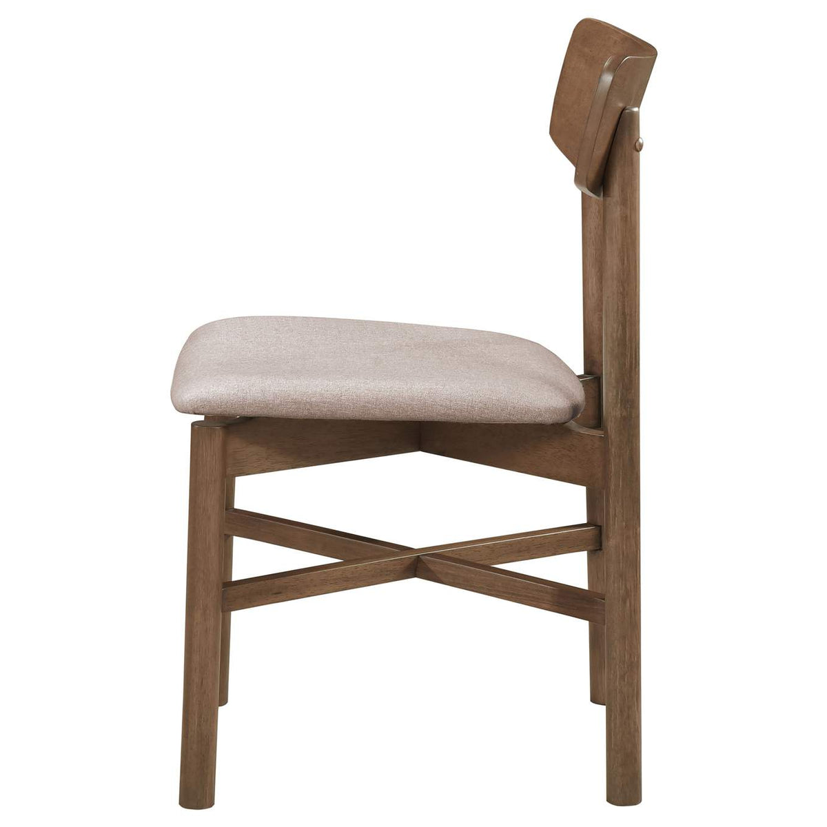 108562 Parkridge Dining Side Chair Natural Walnut (Set of 2)