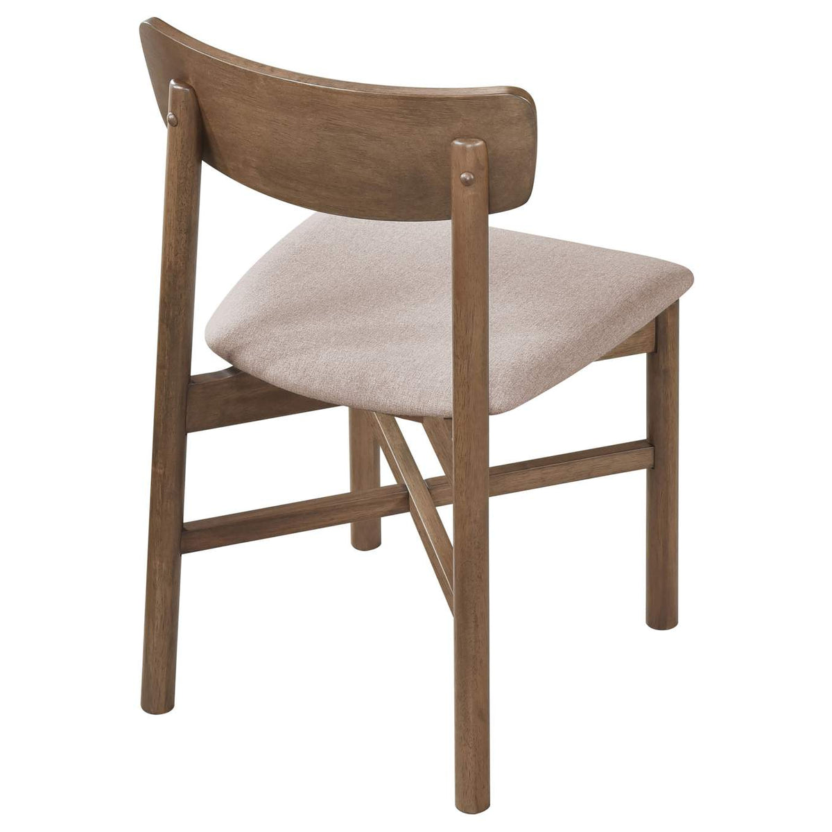 108562 Parkridge Dining Side Chair Natural Walnut (Set of 2)