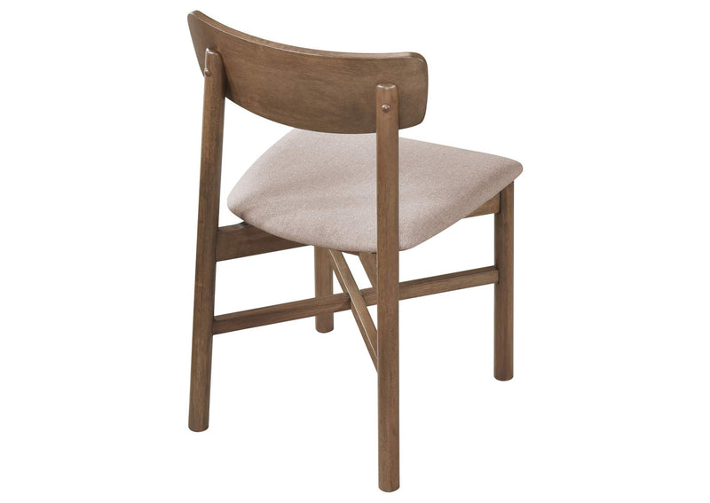 108562 Parkridge Dining Side Chair Natural Walnut (Set of 2)