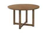 108570-S5 Crestmore 5-piece 46-inch Round Wood Dining Table Set Walnut