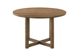 108570-S5 Crestmore 5-piece 46-inch Round Wood Dining Table Set Walnut