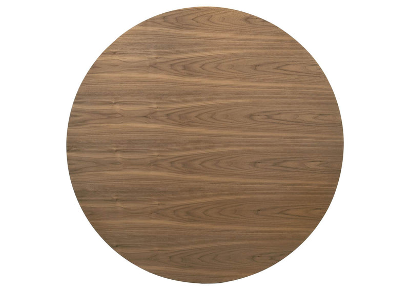 108570-S5 Crestmore 5-piece 46-inch Round Wood Dining Table Set Walnut