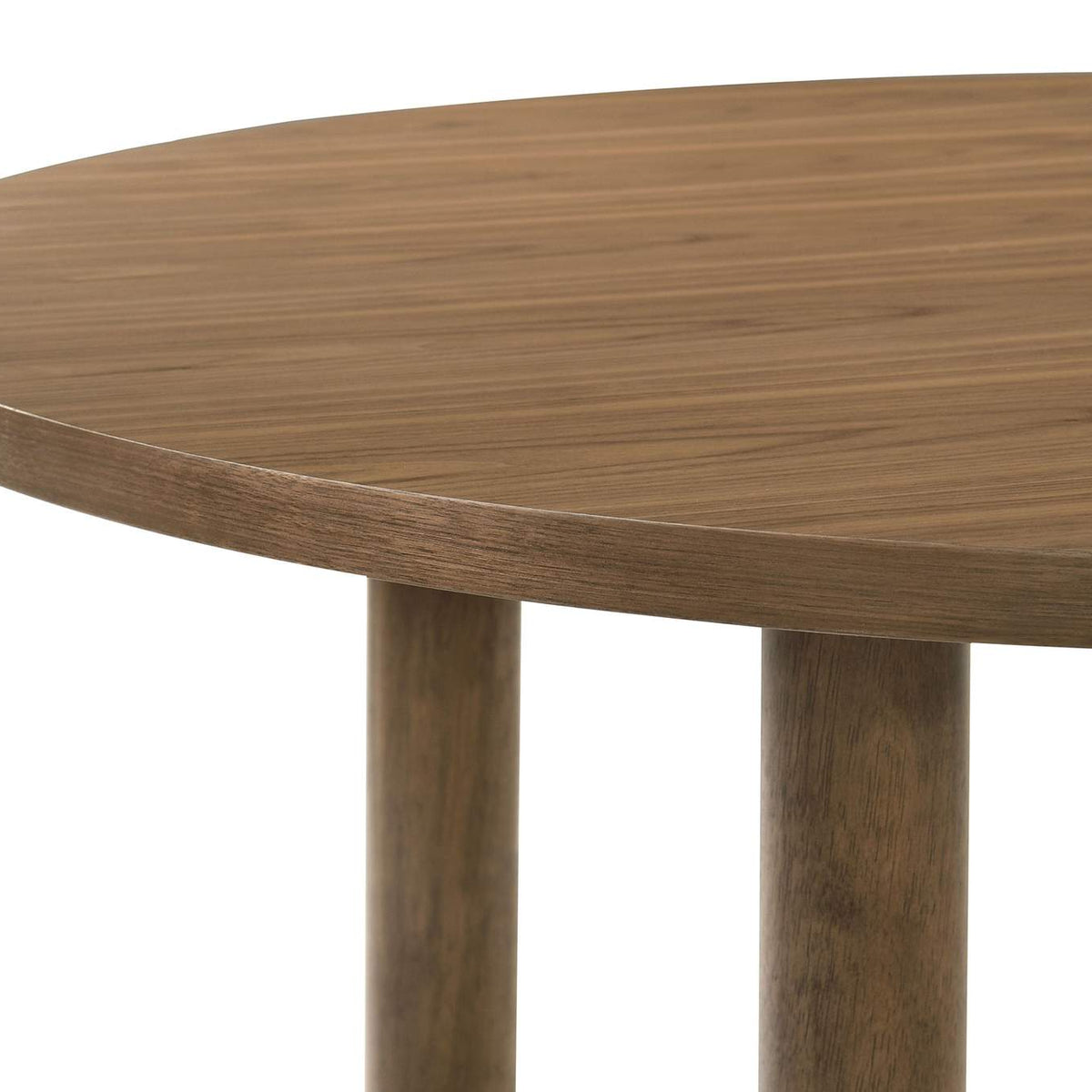 108570 Crestmore 46-inch Round Wood Dining Table Walnut