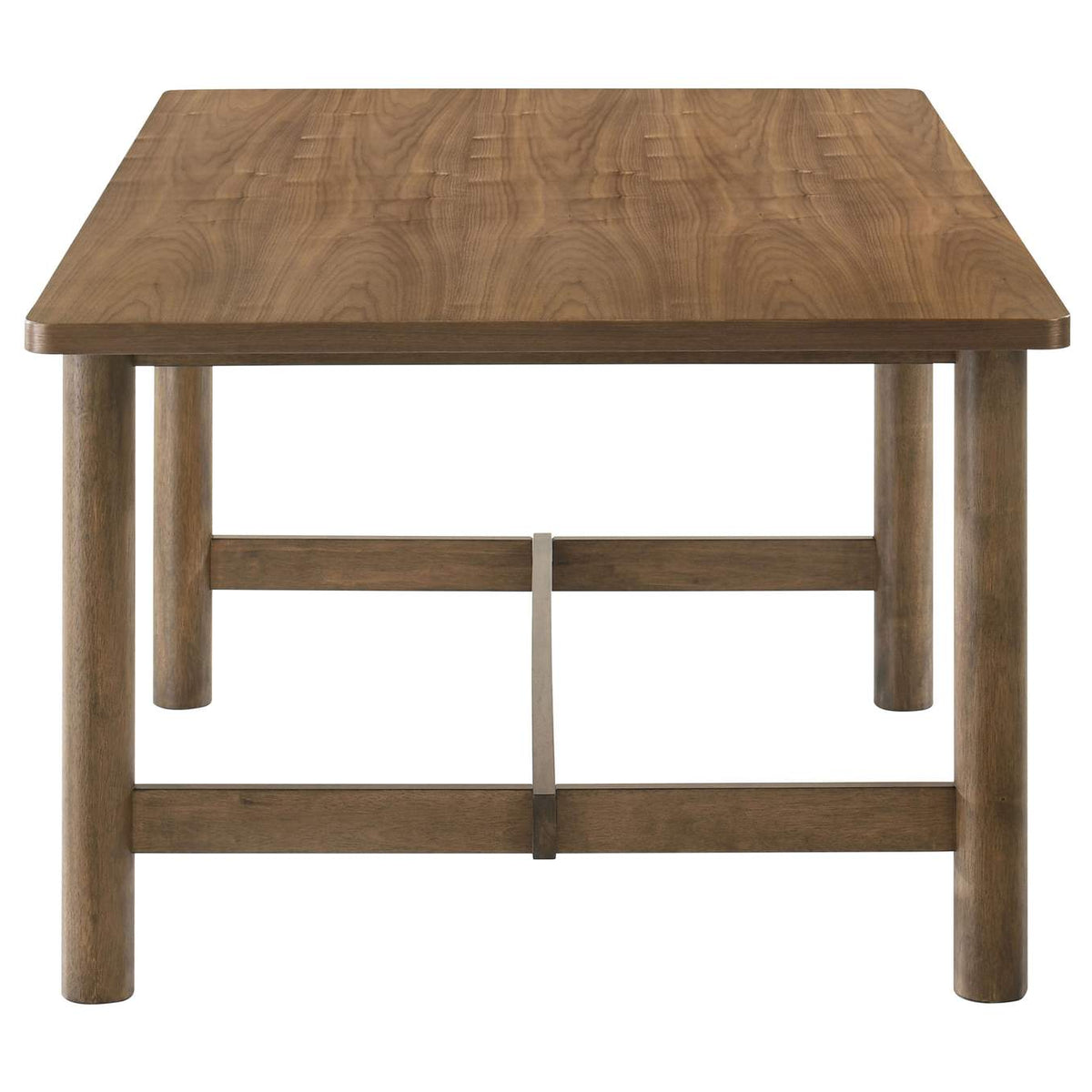 108571-S5 Crestmore 5-piece Rectangular Dining Table Set Walnut