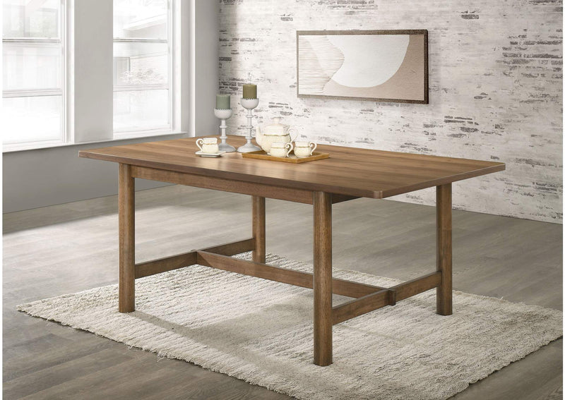 108571 Crestmore 71-inch Rectangular Wood Dining Table Walnut
