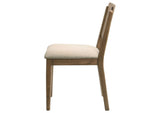 108572 Crestmore Dining Chair Upholstered Seat Walnut (Set of 2)
