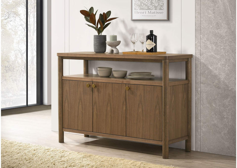 108575 Crestmore 52-inch Dining Cabinet Sideboard Buffet Walnut