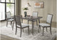 108621-S5 Onslow 5-piece 59-inch Rectangular Dining Set Dark Brown