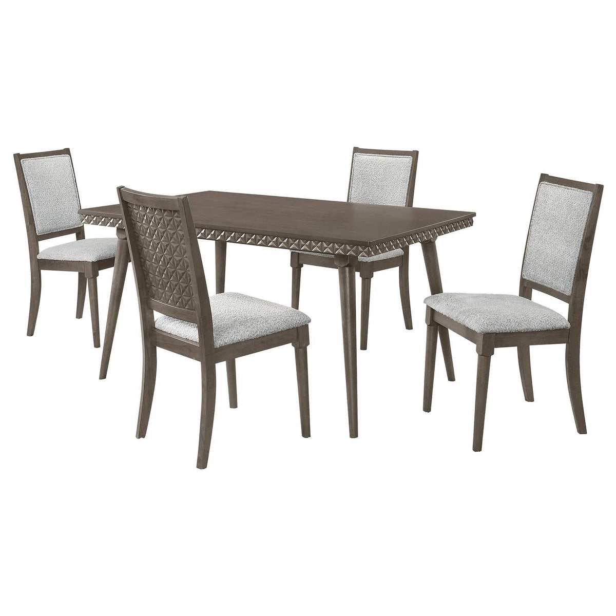 108621-S5 Onslow 5-piece 59-inch Rectangular Dining Set Dark Brown