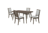 108621-S5 Onslow 5-piece 59-inch Rectangular Dining Set Dark Brown