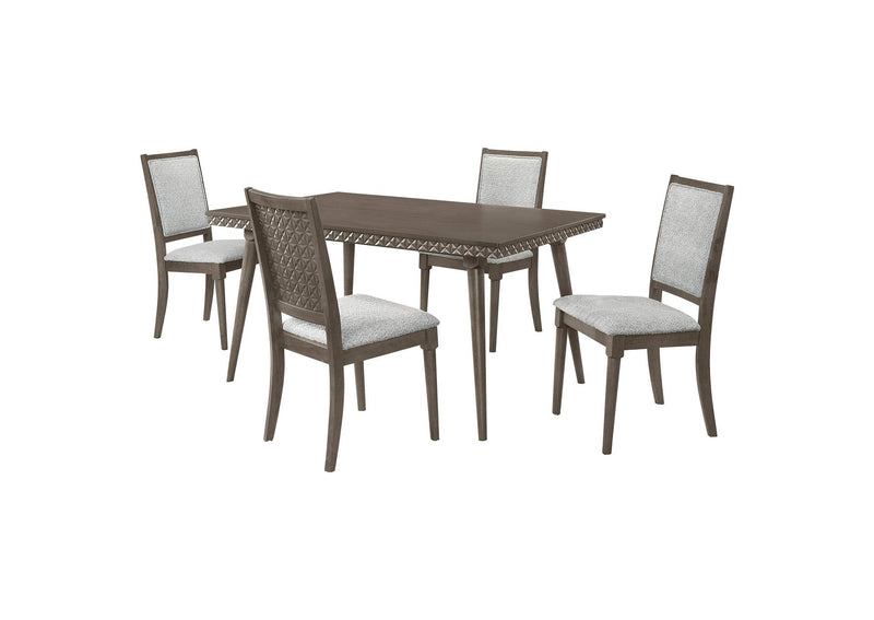 108621-S5 Onslow 5-piece 59-inch Rectangular Dining Set Dark Brown