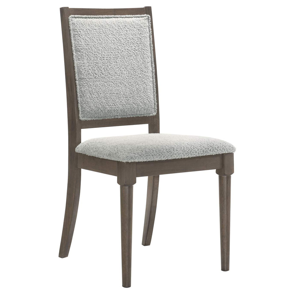 108622 Onslow Upholstered Dining Side Chair Dark Brown (Set of 2)