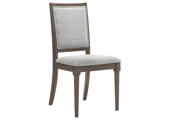 108622 Onslow Upholstered Dining Side Chair Dark Brown (Set of 2)