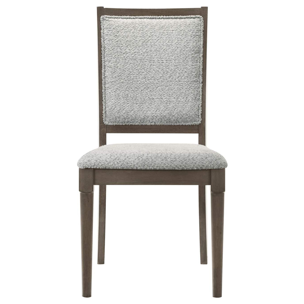 108622 Onslow Upholstered Dining Side Chair Dark Brown (Set of 2)