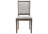 108622 Onslow Upholstered Dining Side Chair Dark Brown (Set of 2)