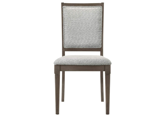 108622 Onslow Upholstered Dining Side Chair Dark Brown (Set of 2)