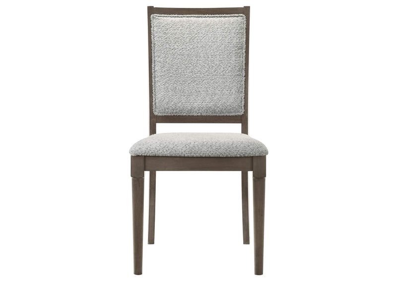 108622 Onslow Upholstered Dining Side Chair Dark Brown (Set of 2)
