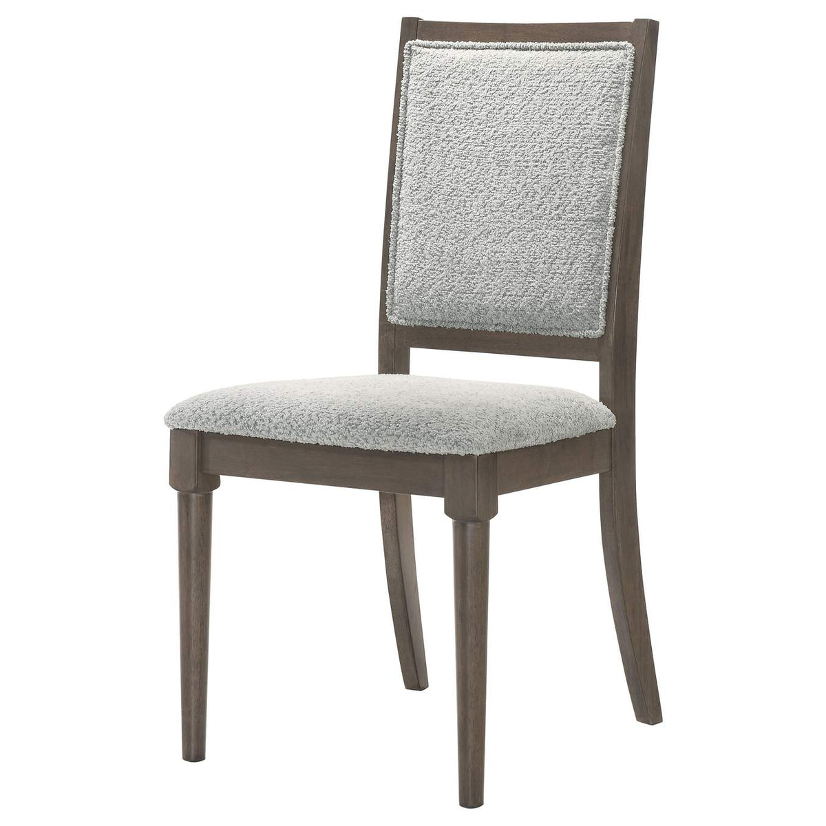 108622 Onslow Upholstered Dining Side Chair Dark Brown (Set of 2)