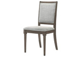 108622 Onslow Upholstered Dining Side Chair Dark Brown (Set of 2)