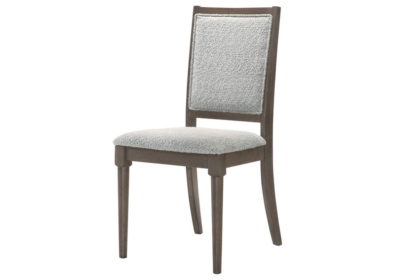 108622 Onslow Upholstered Dining Side Chair Dark Brown (Set of 2)