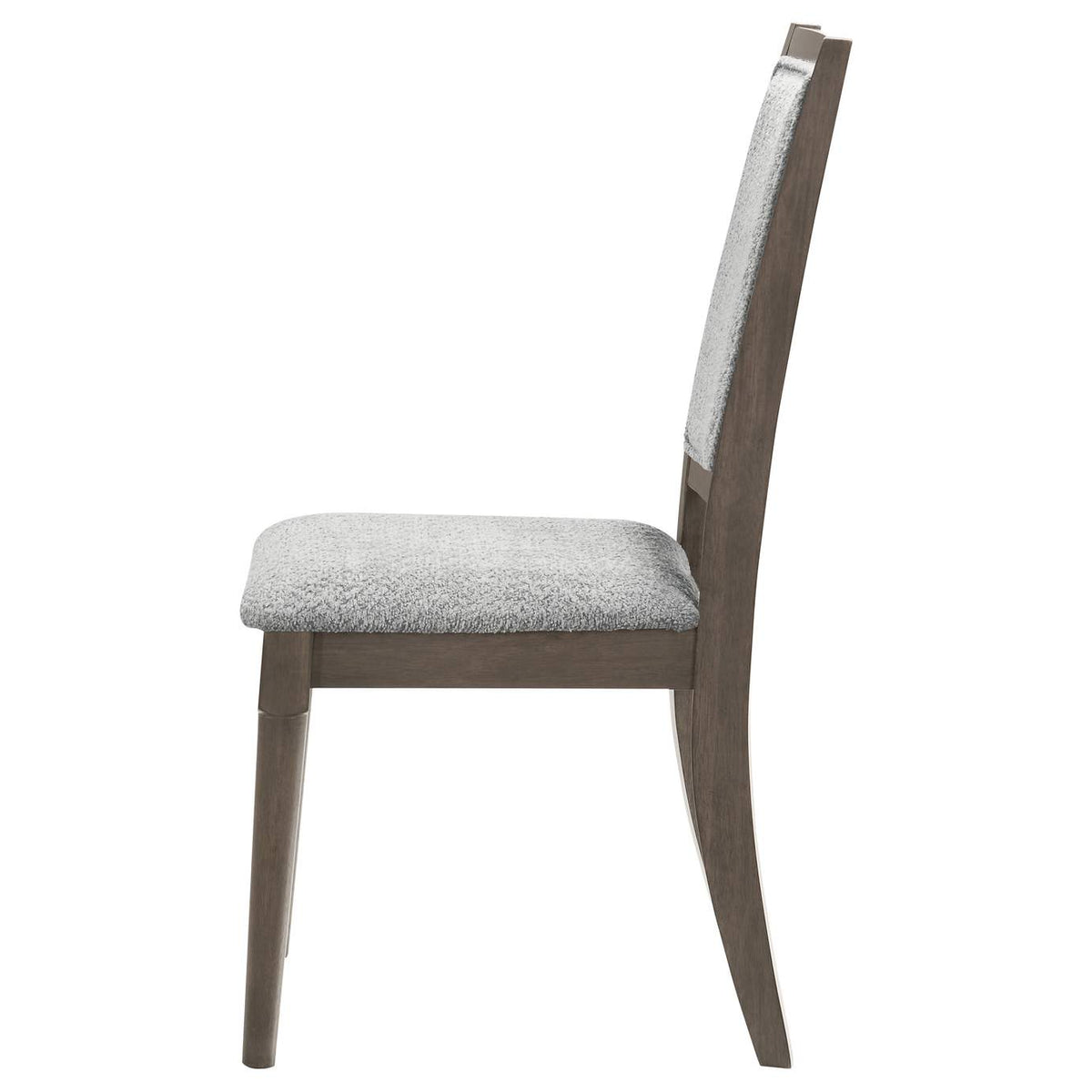108622 Onslow Upholstered Dining Side Chair Dark Brown (Set of 2)