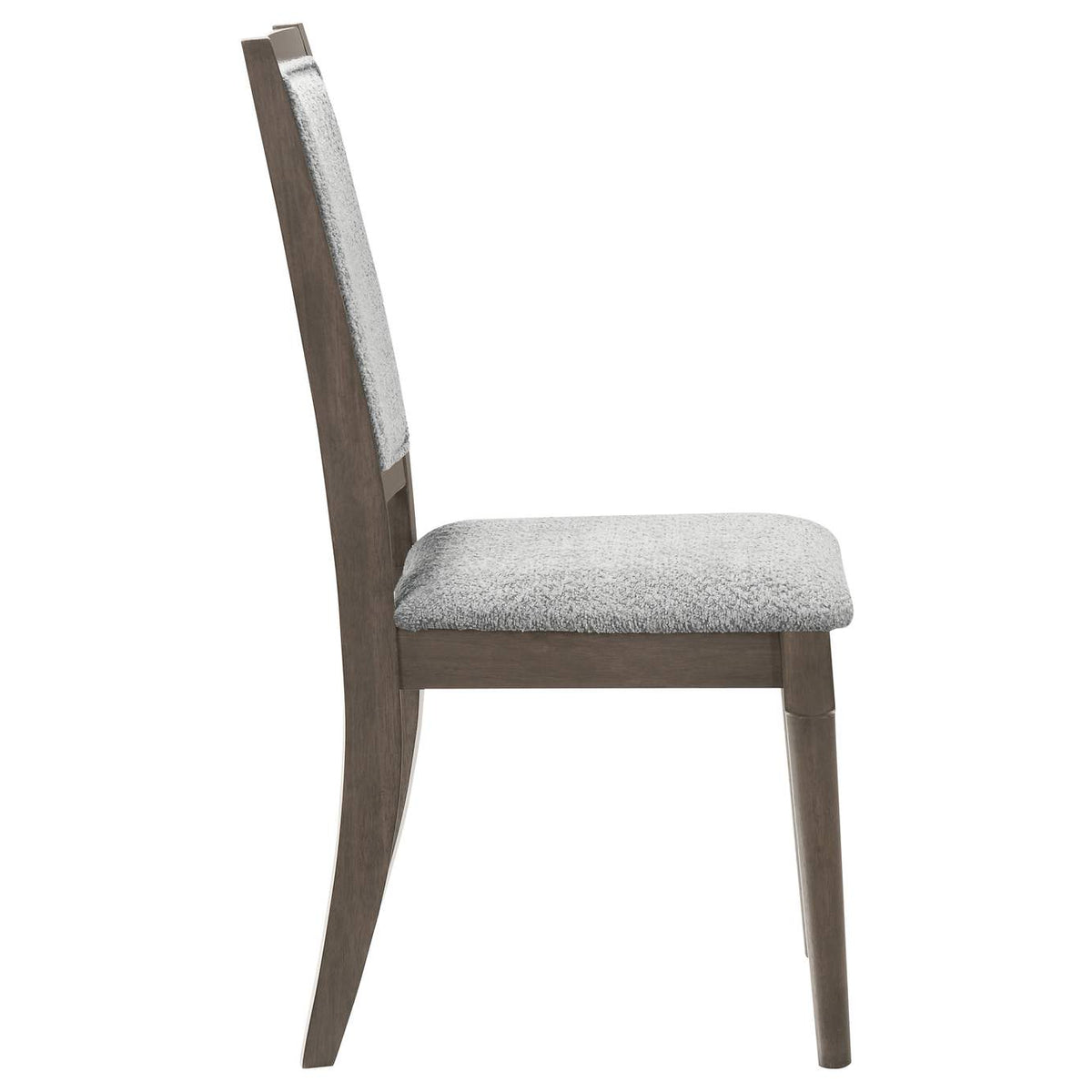 108622 Onslow Upholstered Dining Side Chair Dark Brown (Set of 2)