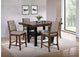 108888-S5 Patterson 5-piece Counter Height Dining Set Mango Oak