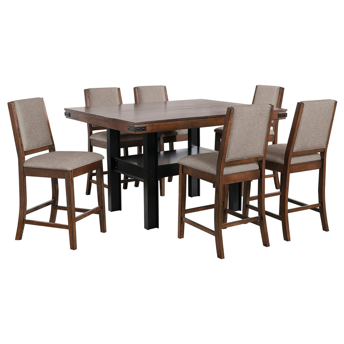 108888-S7 Patterson 7-piece Counter Height Dining Set Mango Oak