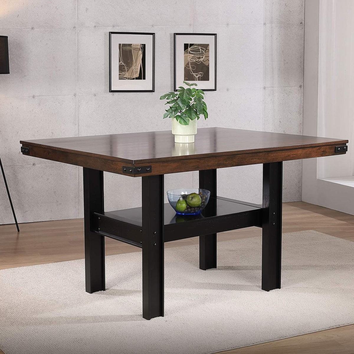 108888 Patterson 60-inch Counter Height Dining Table Mango Oak