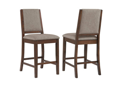 108889 Patterson Upholstered Counter Chair Mango Oak (Set of 2)