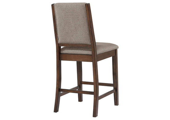 108889 Patterson Upholstered Counter Chair Mango Oak (Set of 2)