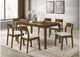 108921-S7 Almonte 7-piece 59-inch Rectangular Dining Set Dark Brown