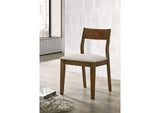 108922 Almonte Dining Chair Upholstered Seat Dark Brown (Set of 2)