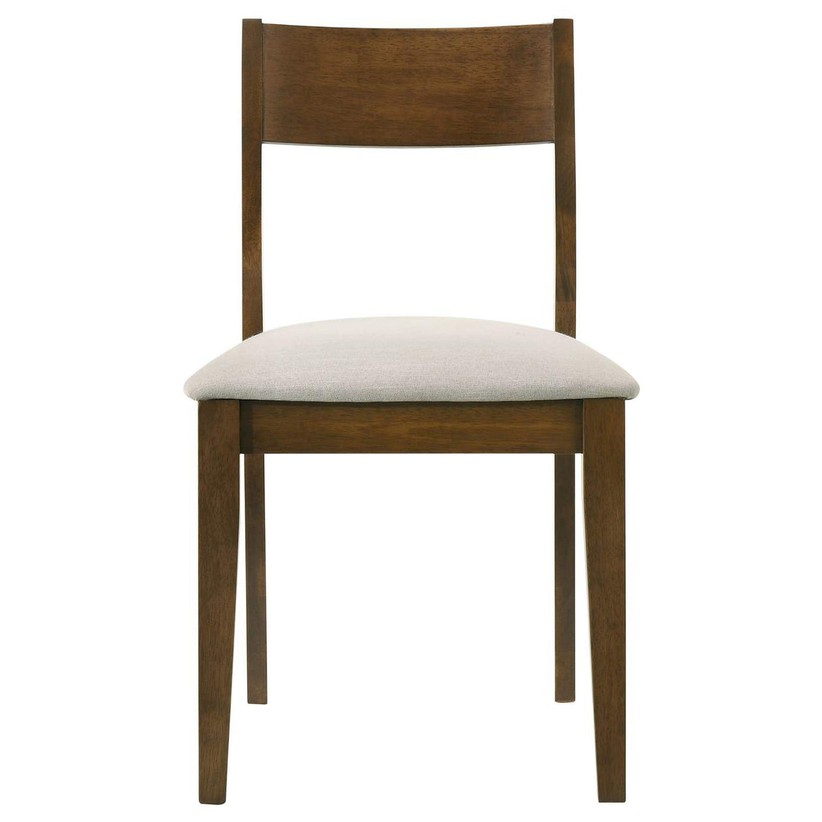 108922 Almonte Dining Chair Upholstered Seat Dark Brown (Set of 2)