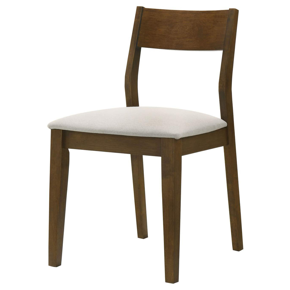 108922 Almonte Dining Chair Upholstered Seat Dark Brown (Set of 2)