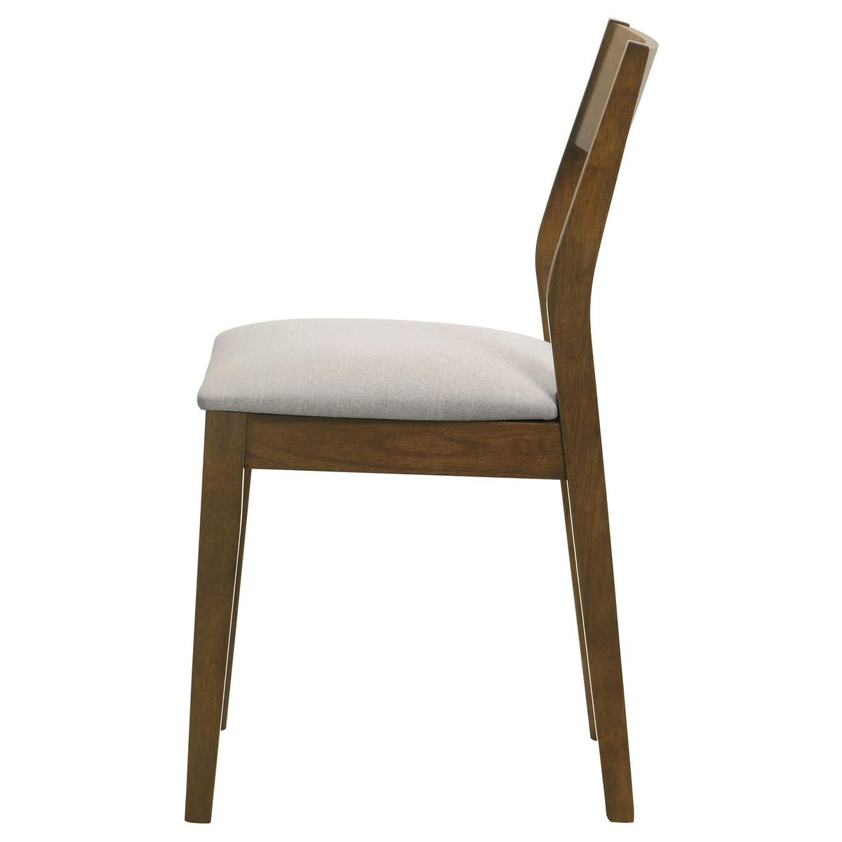 108922 Almonte Dining Chair Upholstered Seat Dark Brown (Set of 2)