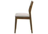 108922 Almonte Dining Chair Upholstered Seat Dark Brown (Set of 2)