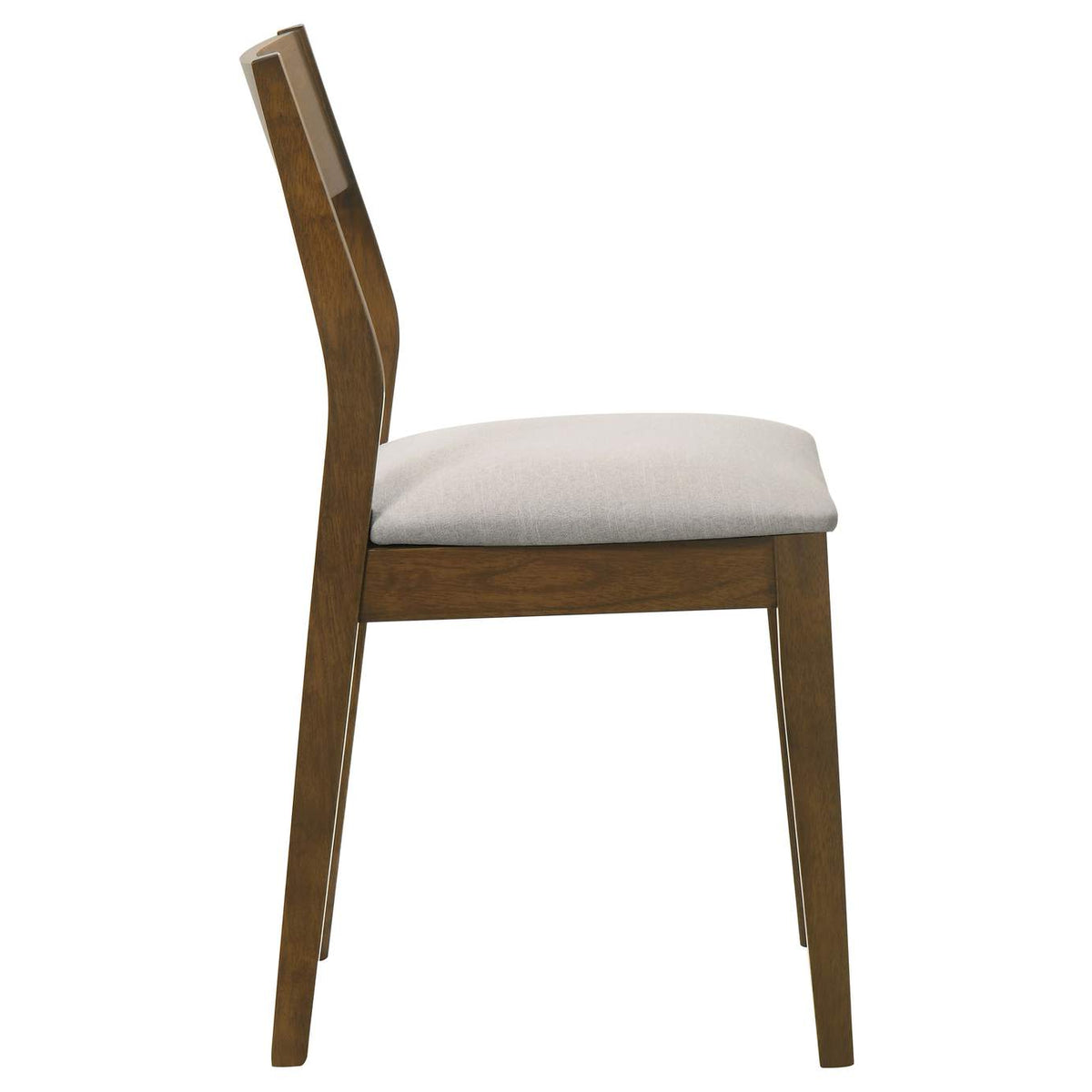 108922 Almonte Dining Chair Upholstered Seat Dark Brown (Set of 2)