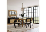 108930-S5B Arini 5-piece Round Dining Table Set Sand Wash and Black