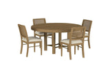 108930-S5W Arini 5-piece Round Dining Room Table Set Sand Wash