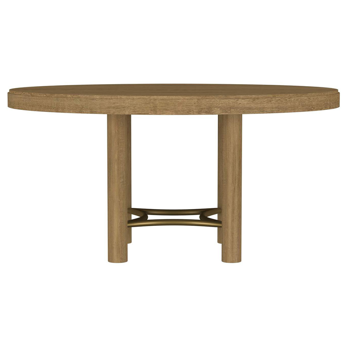 108930-S7B Arini 7-piece Round Dining Table Set Sand Wash and Black