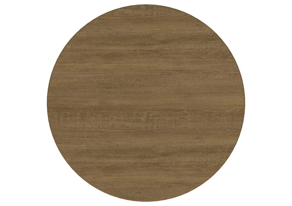 108930-S7B Arini 7-piece Round Dining Table Set Sand Wash and Black