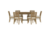 108930-S7W Arini 7-piece Round Dining Room Table Set Sand Wash