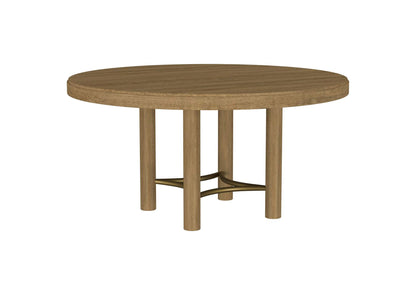 108930 Arini 60-inch Round Wood Dining Room Table Sand Wash