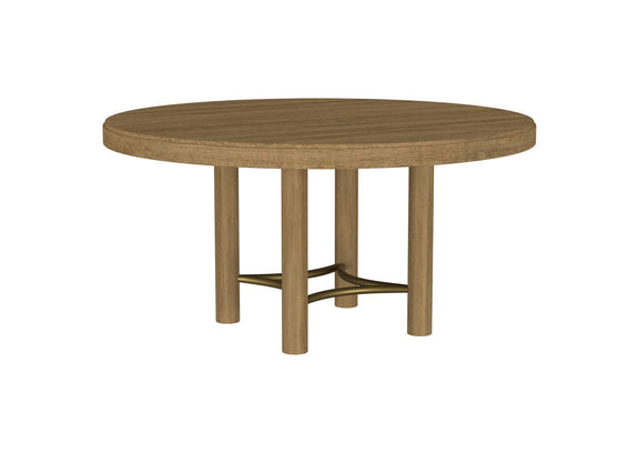 108930 Arini 60-inch Round Wood Dining Room Table Sand Wash
