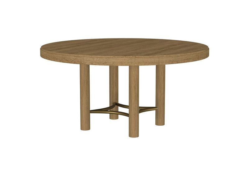 108930 Arini 60-inch Round Wood Dining Room Table Sand Wash