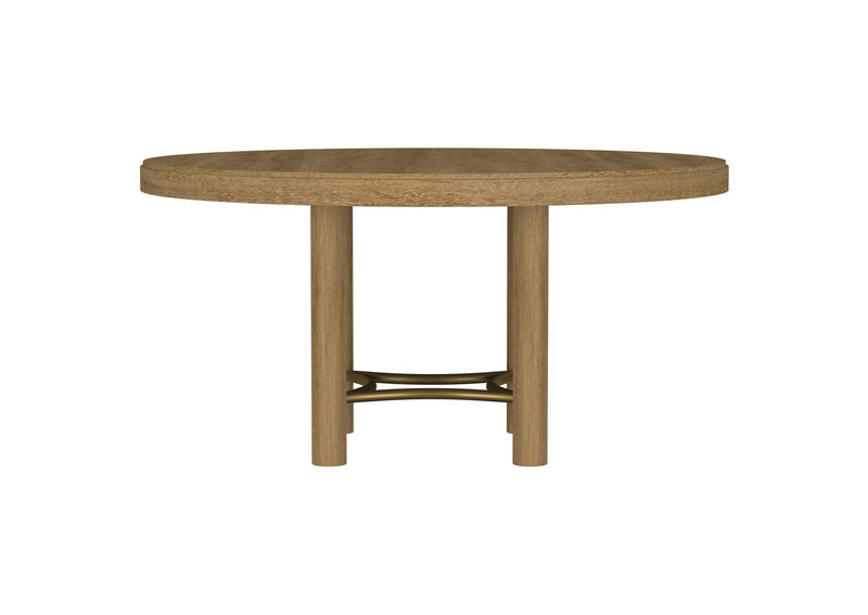 108930 Arini 60-inch Round Wood Dining Room Table Sand Wash