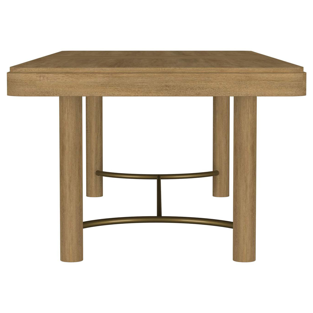 108931-S7B Arini 7-piece Extension Leaf Dining Table Set Sand Wash and Black