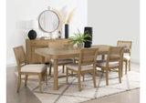 108931-S7W Arini 7-piece Extension Leaf Dining Table Set Sand Wash